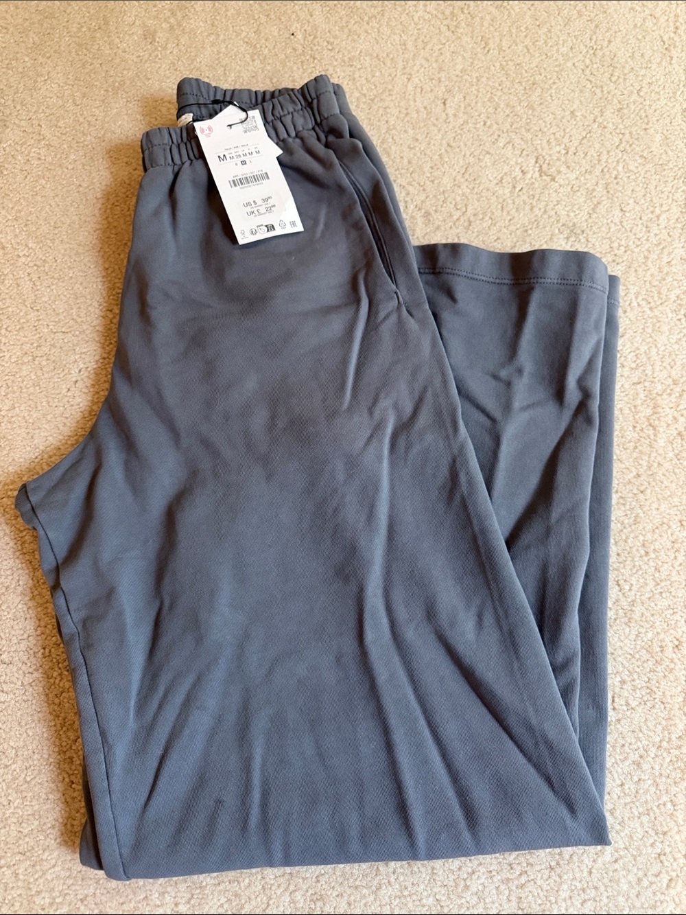 Zara washed effect wide leg pants